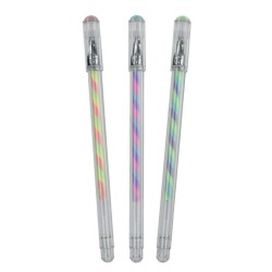 3 stylos gel multicolore