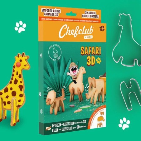 Emporte-pièces animaux 3D - Safari