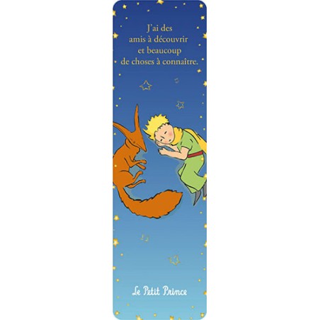 Marque-page "Le Petit Prince" -  J'ai des amis à découvrir et beaucoup de choses à connaitre