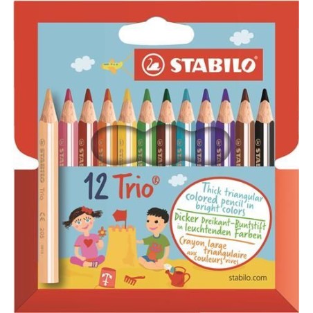 12 crayons trio