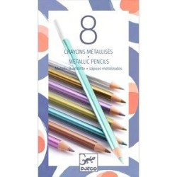8 crayons métallisés