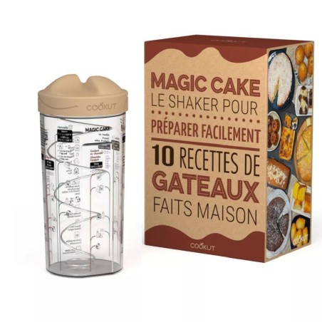 Magic cake - Le shaker pour préparer facilement 10 recettes de gateaux faits maison