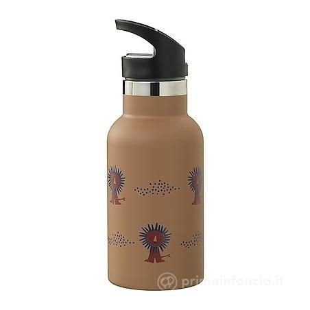 Gourde isotherme 2 bouchons - 350ml - Lion