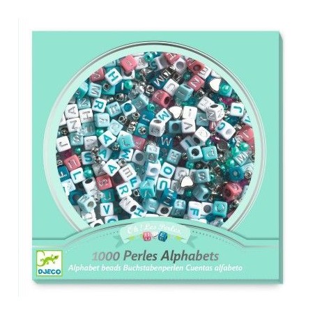 1000 perles alphabet - Argent
