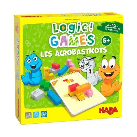 Logic games - Les acrobasticots - 60 casse-têtes en 3D à reproduire