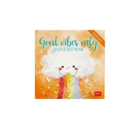 Calendrier mural 2024 18x18 cm - Good vibes only