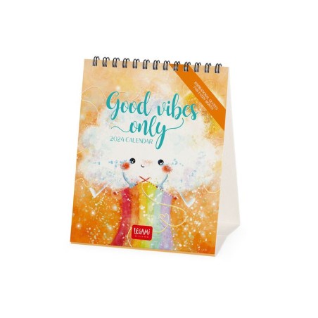 Calendrier de table 2024 - 12x14,5 cm  - Good vibes only