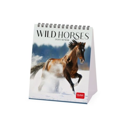 Calendrier de table 2024 - 12x14,5 cm  - Wild horses