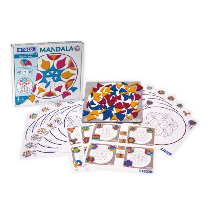 Iotobo - Mandala - 60 magnets, 3 couleurs et 60 modèles