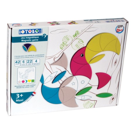 Iotobo Maxi - 42 magnets, 6 couleurs et 22 modèles