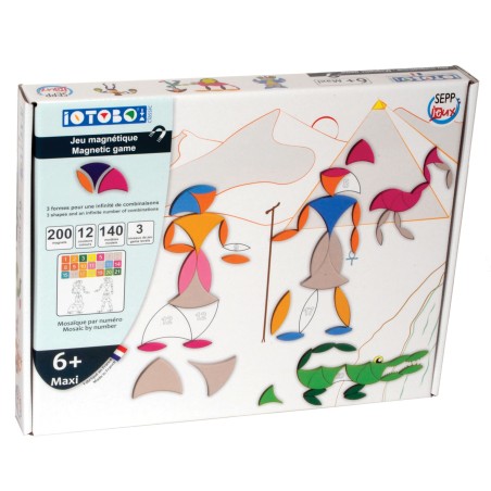 Iotobo Maxi - 200 magnets, 12 couleurs et 140 modèles