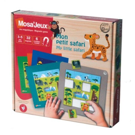 Mosa'jeux - Mon petit safari - 32 magnets et 6 modèles