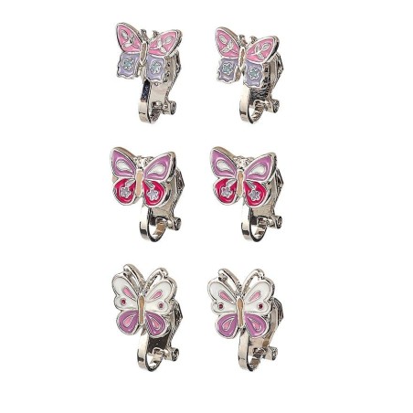 Set de 3 paires de boucles d'oreilles à clip - Butterfly