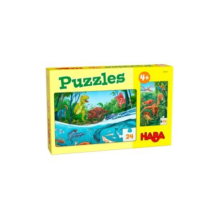 Puzzles Dino - 2 x 24pcs