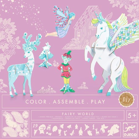 Color, assemble, play - Fairy wolrd