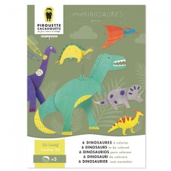 6 dinosaures à colorier