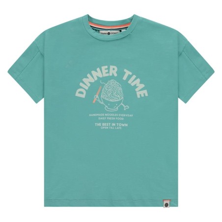T-shirt CM - Dinner time - Turquoise