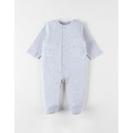 Pyjama en jersey - éléphants Gris