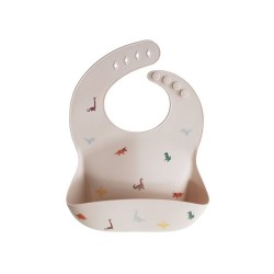 Bavoir en silicone - Dino