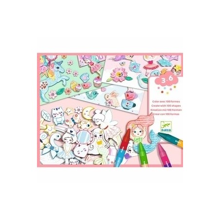 Créer avec 100 formes - Un monde à créer Pink