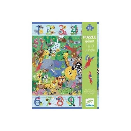 Puzzle Géant 1 à 10 jungle