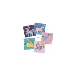 5 Pochoirs "Chevaux"