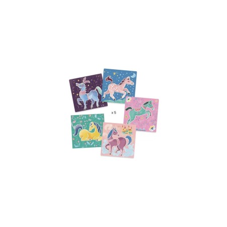 5 Pochoirs "Chevaux"