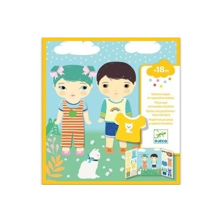 Stickers et Repositionnables "Fille et garçons"