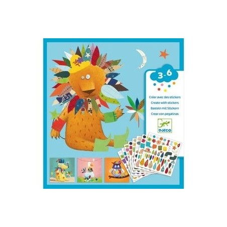 Créer avec des stickers - Créer des animaux