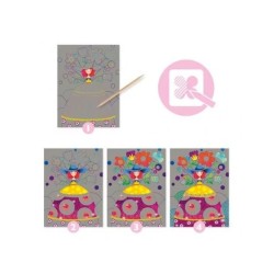 4 cartes à gratter "Le bal...