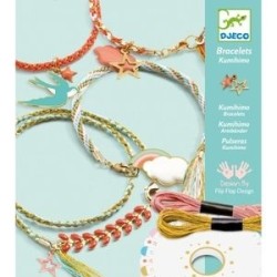 Bracelets kumihimo - Céleste