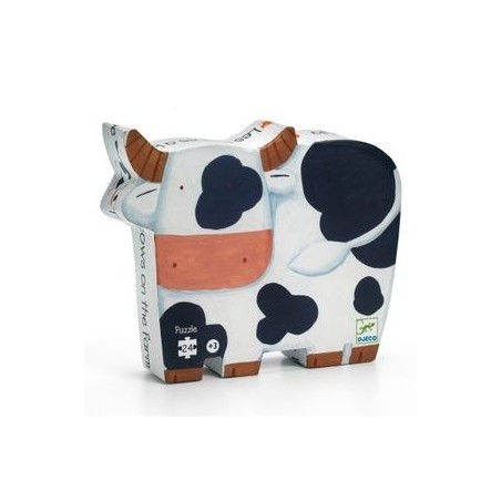 Puzzle 24 pcs "La vache à la ferme"