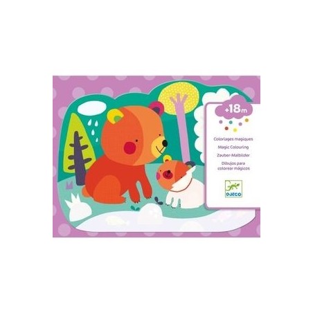 Coloriages magiques - Caché dans les bois