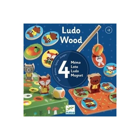 Ludo Wood "Mémo-Loto-Ludo-Magnet"