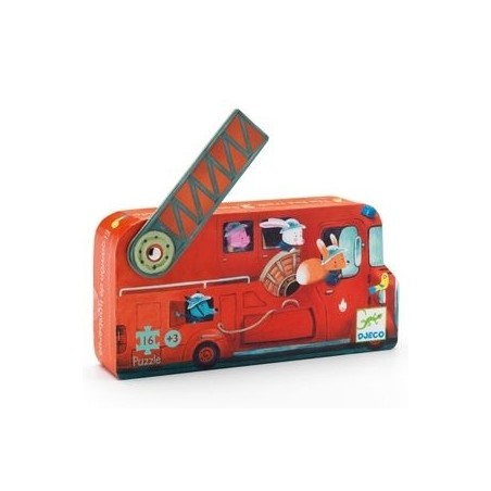 Puzzle 16 pcs "Camion de Pompier"