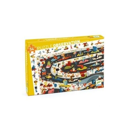 Puzzle observation 54 pcs - Rallye automobile