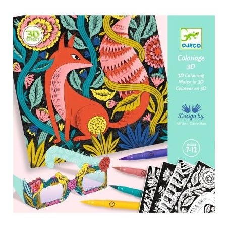 Coloriage 3D - Forêt fantastique
