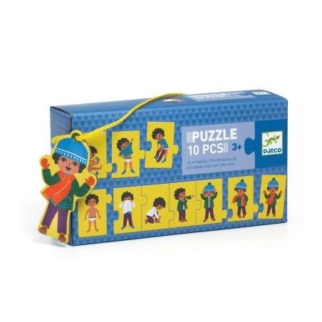 Puzzle 10pcs - Je m'habille