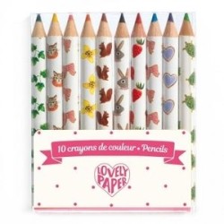 10 petits crayons de couleurs