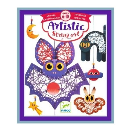 Artistic string art - Art du fil - La nuit