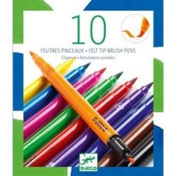 10 feutres pinceaux -...