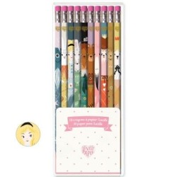 10 crayons ordianire - Lucille