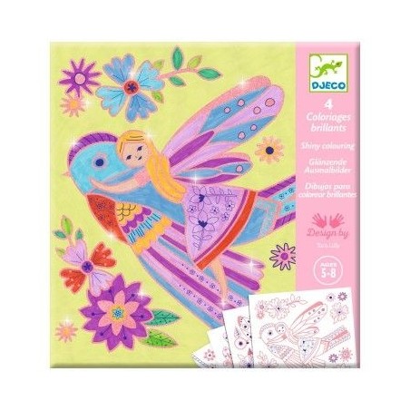 Coloriages brillants - Petites ailes