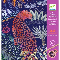 4 cartes à gratter - Nature...