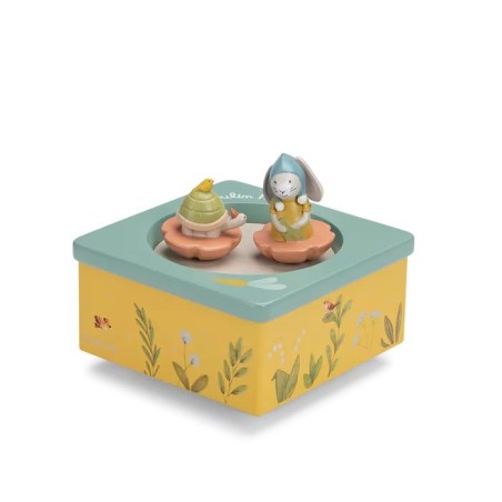 Boite à musique dansante - Trois petits lapins