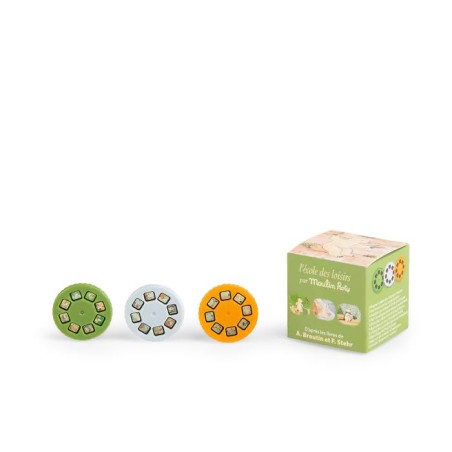Boite de 3 disques pour lampe à histoires - Calinours
