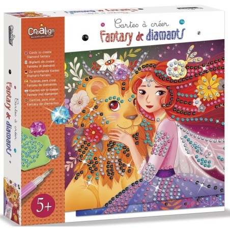 Cartes à créer - Fantasy de diamants