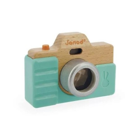 Appareil photo en bois Sonore et Lumineux Bleu