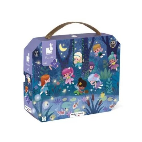Puzzle 36 pcs - Les fées et les nénuphars