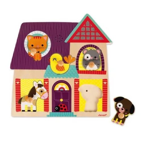 Puzzle sonore 5 pcs - Mes petits compagnons